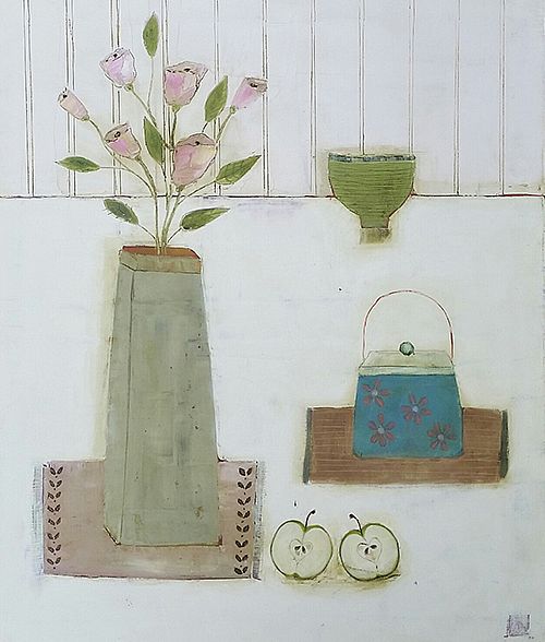 Eithne  Roberts - Apples and Tea Caddy